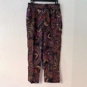 NWT Anthropologie Farm Rio Lightweight Printed Pull-On Pants Size Small